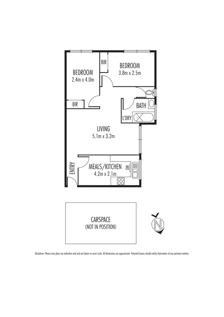 Floorplan of Homely unit listing, 1/148 Rupert Street, West Footscray VIC 3012