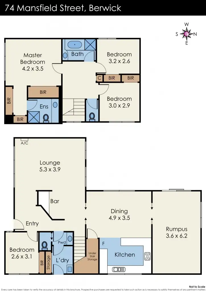 Floorplan of Homely house listing, 74 Mansfield Street, Berwick VIC 3806
