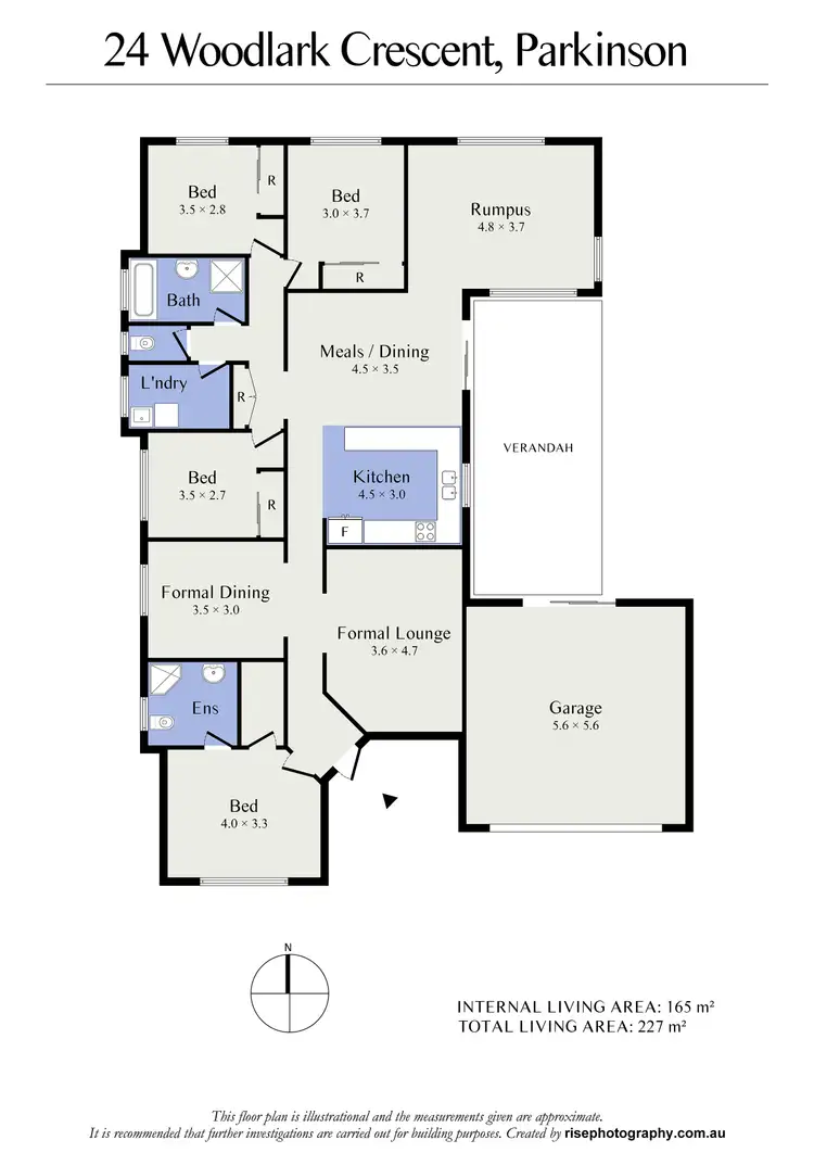 Floorplan of Homely house listing, 24 Woodlark Crescent, Parkinson QLD 4115