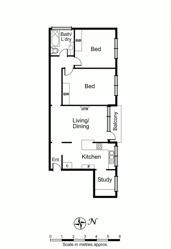 Floorplan of Homely apartment listing, 17/51 Kooyong Road, Armadale VIC 3143