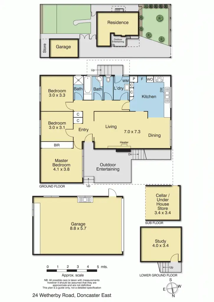 Floorplan of Homely house listing, 24 Wetherby Road, Doncaster VIC 3108