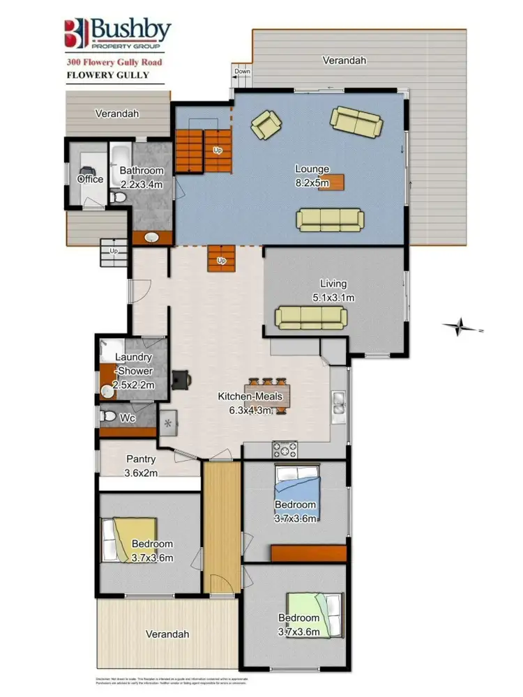 Floorplan of Homely house listing, 300 Flowery Gully Road, Flowery Gully TAS 7270