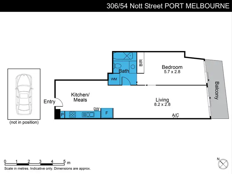 Floorplan of Homely apartment listing, 306/54-60 Nott Street, Port Melbourne VIC 3207