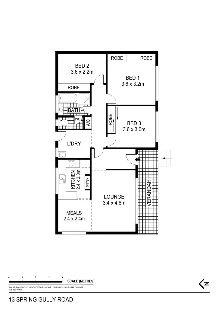 Floorplan of Homely house listing, 13 Spring Gully Road, Spring Gully VIC 3550