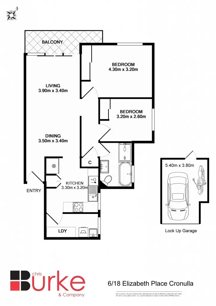 Floorplan of Homely unit listing, 6/16-18 Elizabeth Place, Cronulla NSW 2230