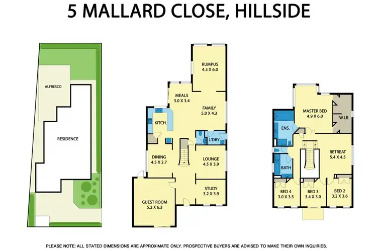 Floorplan of Homely house listing, 5 Mallard Close, Hillside VIC 3037