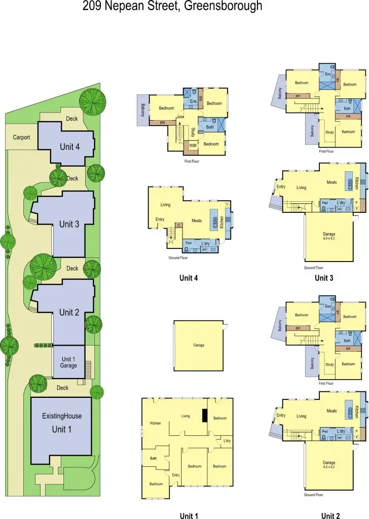Floorplan of Homely house listing, 209 Nepean Street, Greensborough VIC 3088