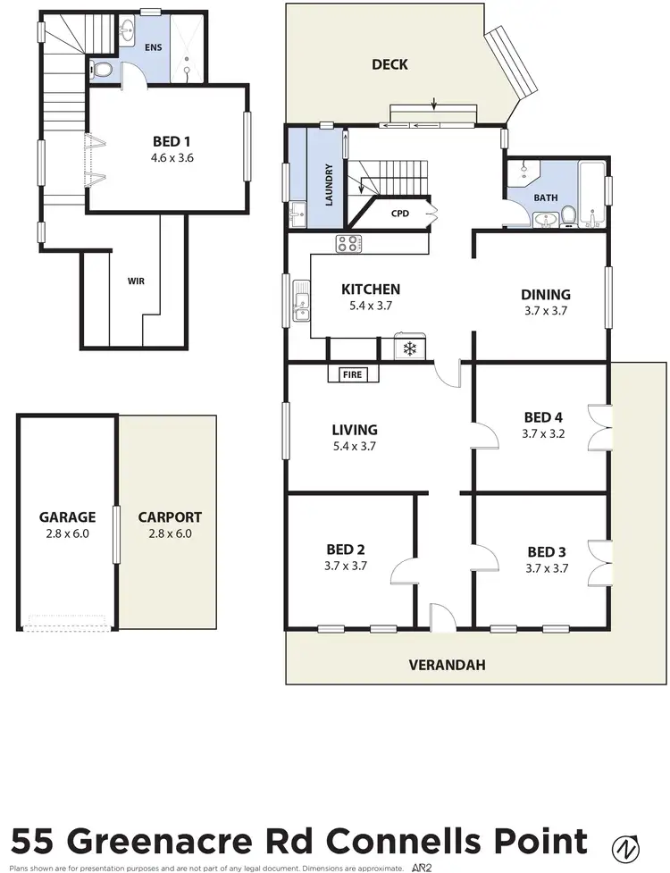 Floorplan of Homely house listing, 55 Greenacre Road, Connells Point NSW 2221