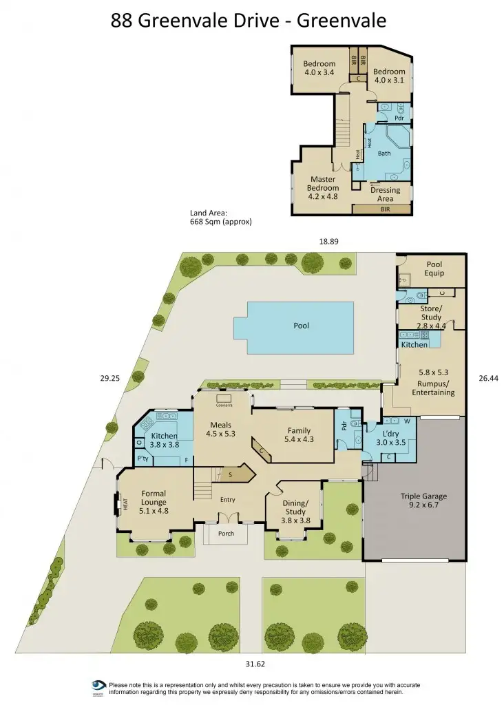 Floorplan of Homely house listing, 88 Greenvale Drive, Greenvale VIC 3059
