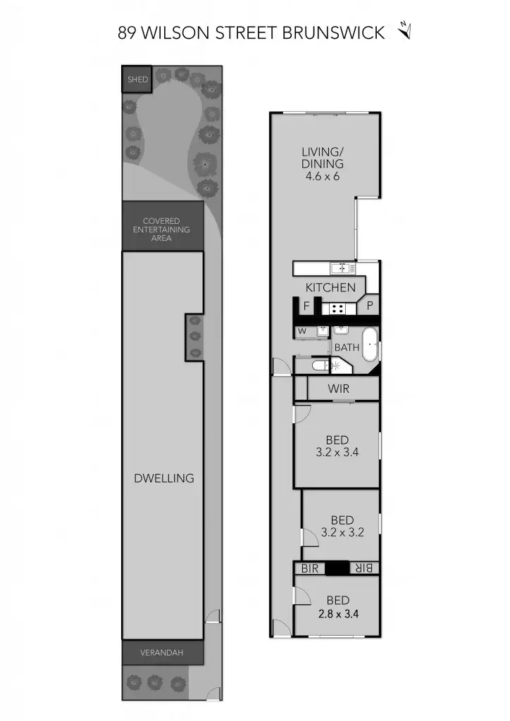 Floorplan of Homely house listing, 89 Wilson Street, Brunswick VIC 3056