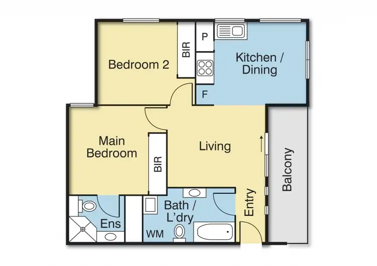 Floorplan of Homely apartment listing, 101/415 Highbury Road, Burwood VIC 3125