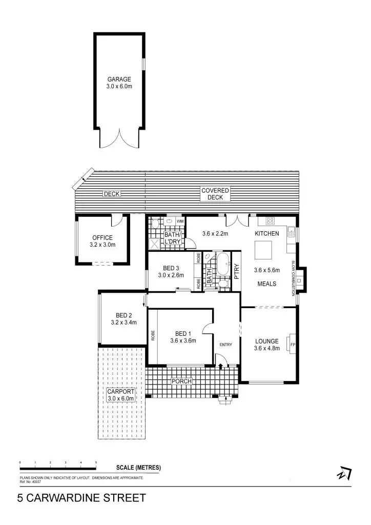 Floorplan of Homely house listing, 5 Carwardine Street, Bendigo VIC 3550
