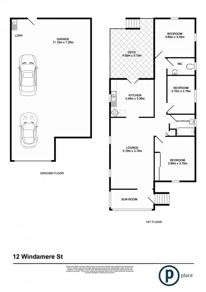 Floorplan of Homely house listing, 12 Windemere Street, Morningside QLD 4170