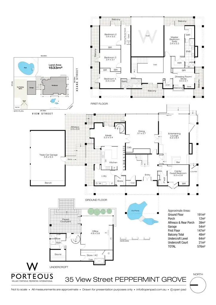 Floorplan of Homely house listing, 35 View Street, Peppermint Grove WA 6011