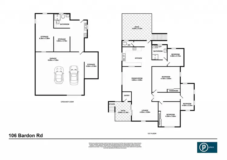 Floorplan of Homely house listing, 106 Bardon Road, Kingston QLD 4114