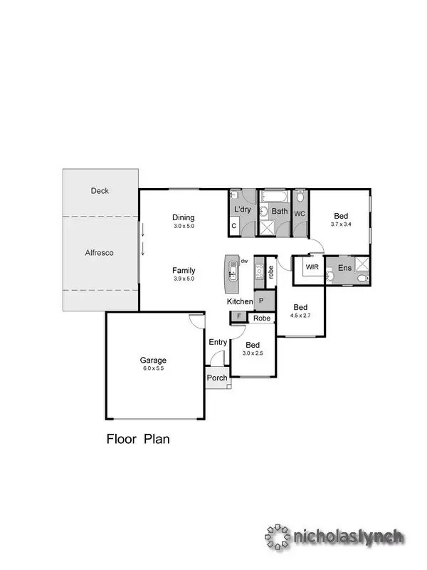 Floorplan of Homely house listing, 38 Tara Drive, Hastings VIC 3915