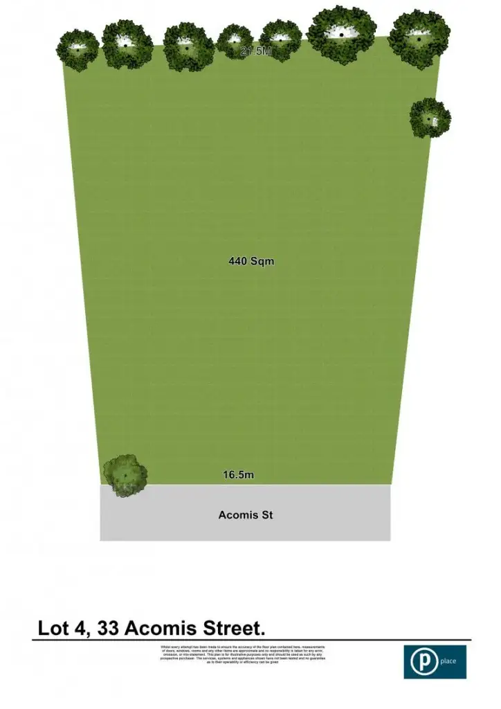 Floorplan of Homely land listing, 33 Acomis Street, Mackenzie QLD 4156