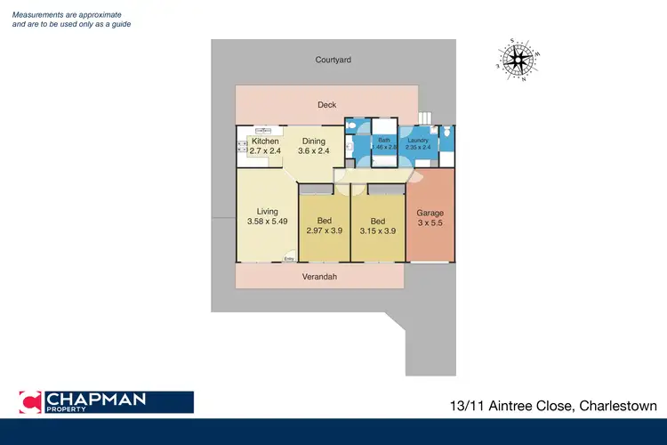 Floorplan of Homely villa listing, 13/11 Aintree Close, Charlestown NSW 2290