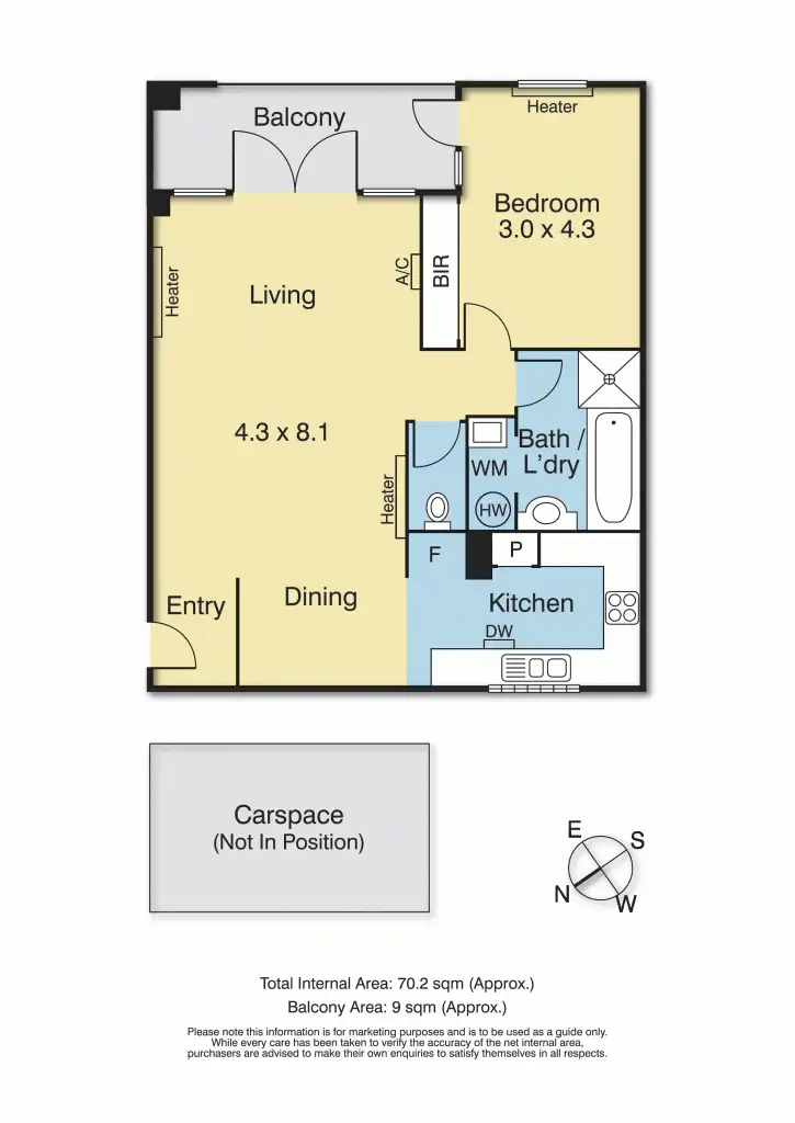 Floorplan of Homely apartment listing, 6/200 Bay Street, Port Melbourne VIC 3207