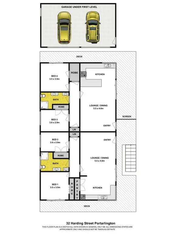 Floorplan of Homely house listing, 32 Harding Street, Portarlington VIC 3223