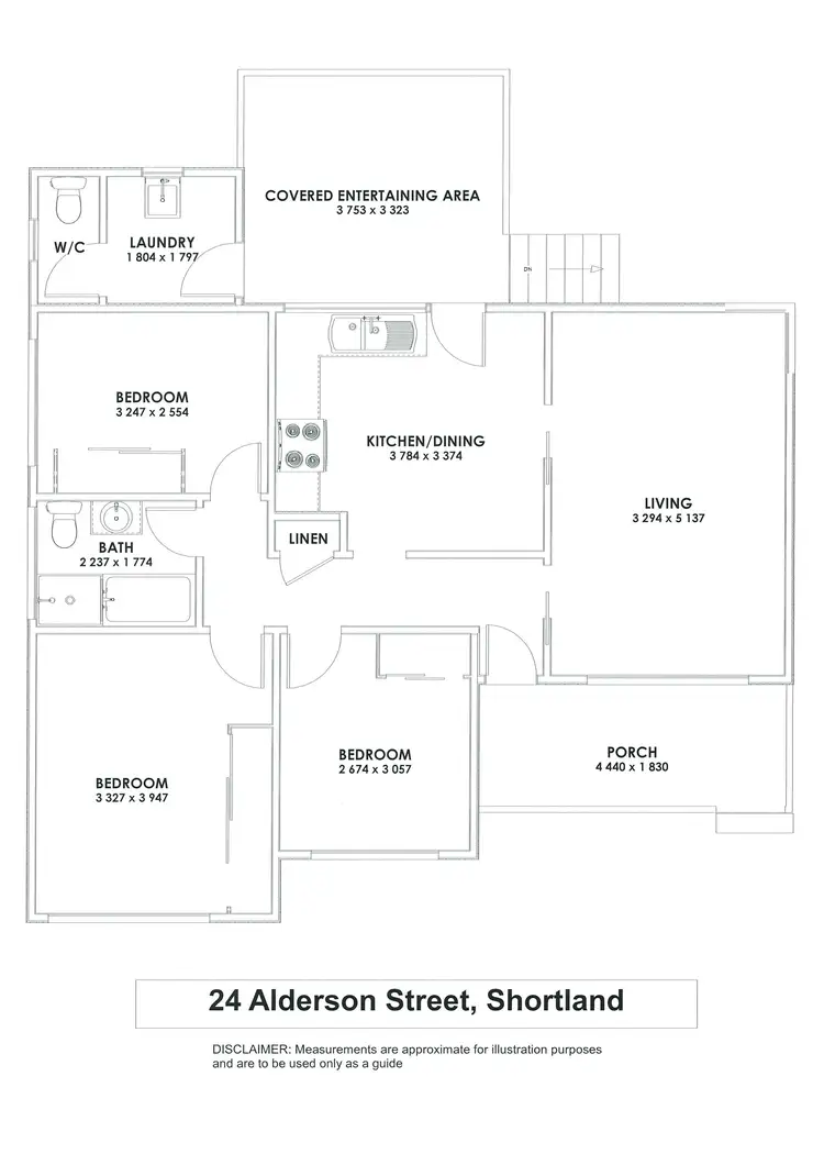 Floorplan of Homely house listing, 24 Alderson Street, Shortland NSW 2307