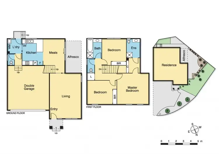 Floorplan of Homely townhouse listing, 1/23 Ruthven Street, Rosanna VIC 3084