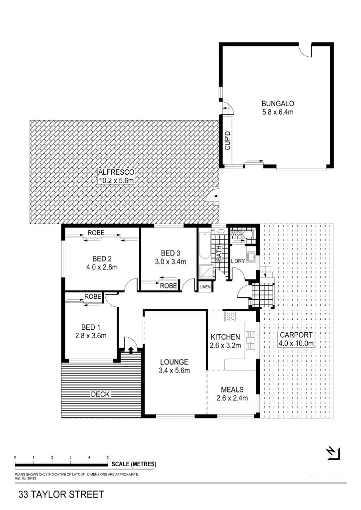 Floorplan of Homely house listing, 33 Taylor Street, Golden Square VIC 3555