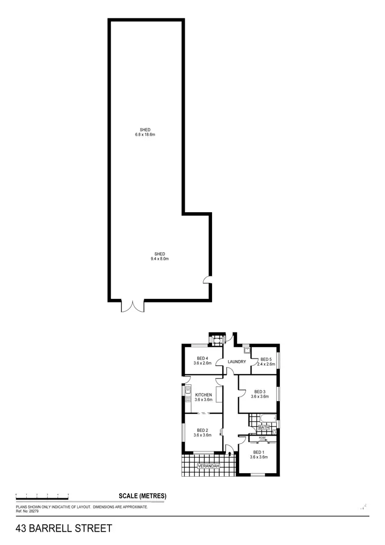 Floorplan of Homely house listing, 43 Barrell Street, California Gully VIC 3556