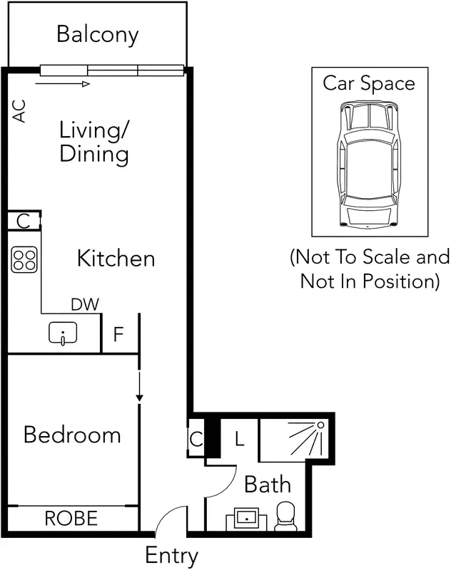 Floorplan of Homely apartment listing, 502/101 Bay Street, Port Melbourne VIC 3207