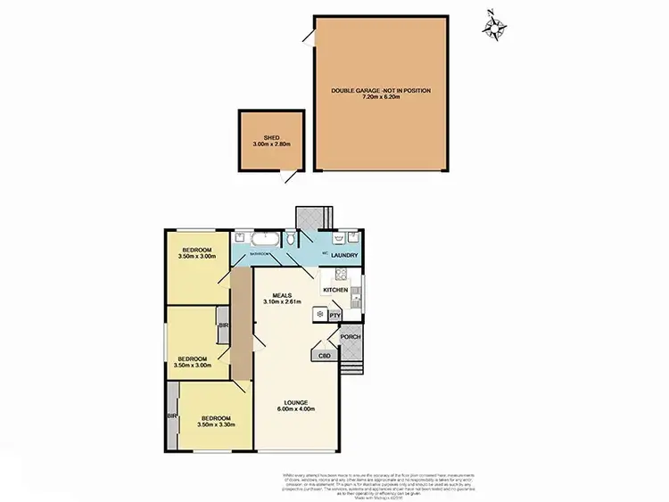 Floorplan of Homely house listing, 3 Sylvia Street, Dandenong North VIC 3175