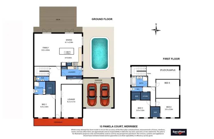 Floorplan of Homely house listing, 13 Pamela Court, Werribee VIC 3030