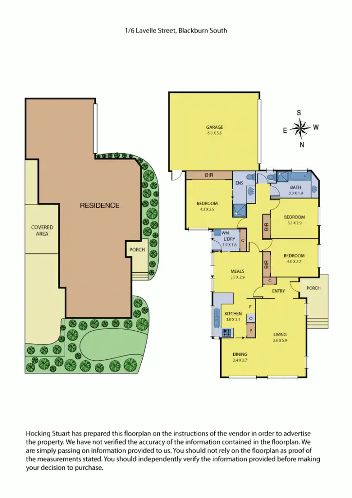 Floorplan of Homely unit listing, 1/6 Lavelle Street, Blackburn South VIC 3130