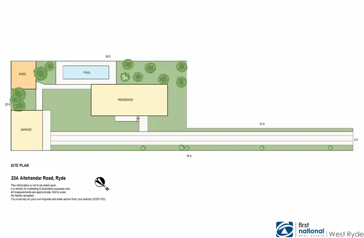 Floorplan of Homely house listing, 23A Aitchander Road, Ryde NSW 2112