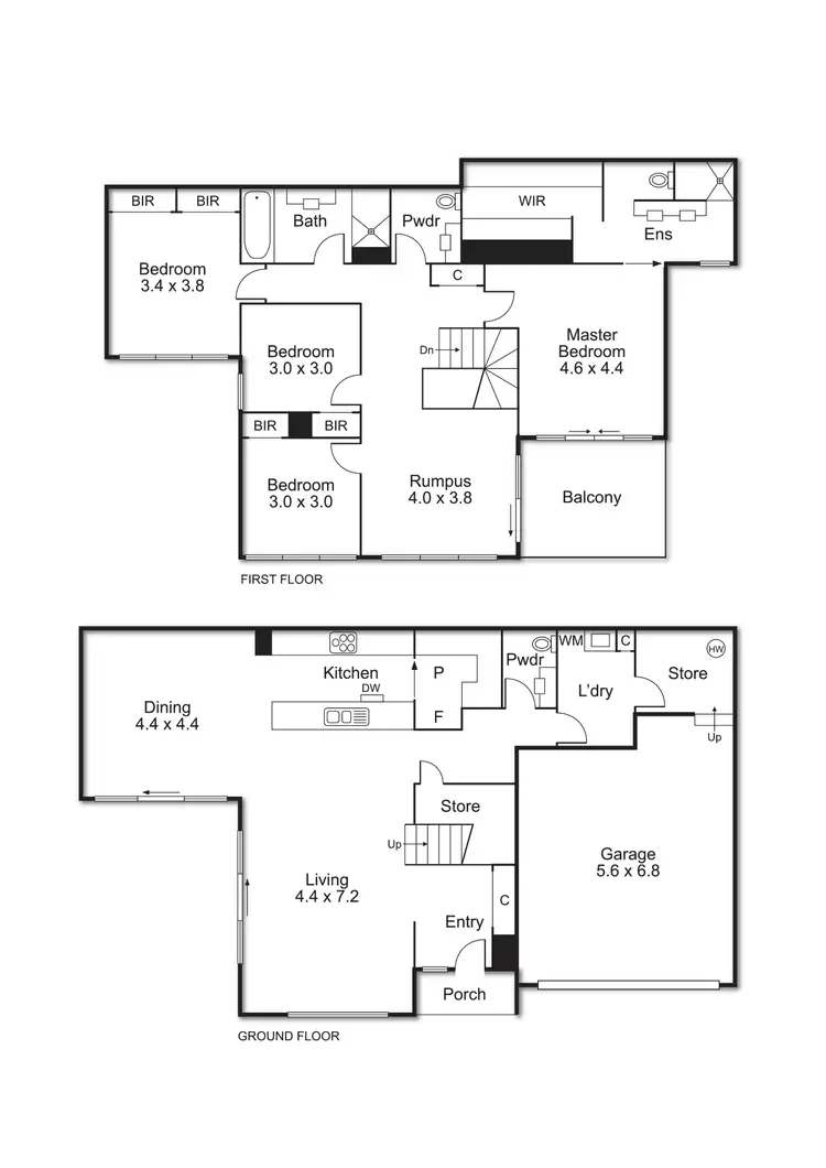 Floorplan of Homely house listing, 4 Vine Court, Bentleigh East VIC 3165