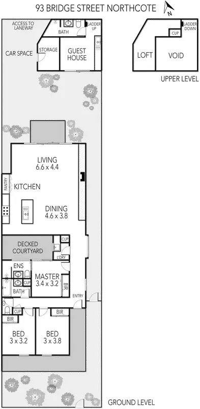 Floorplan of Homely house listing, 93 Bridge Street, Northcote VIC 3070