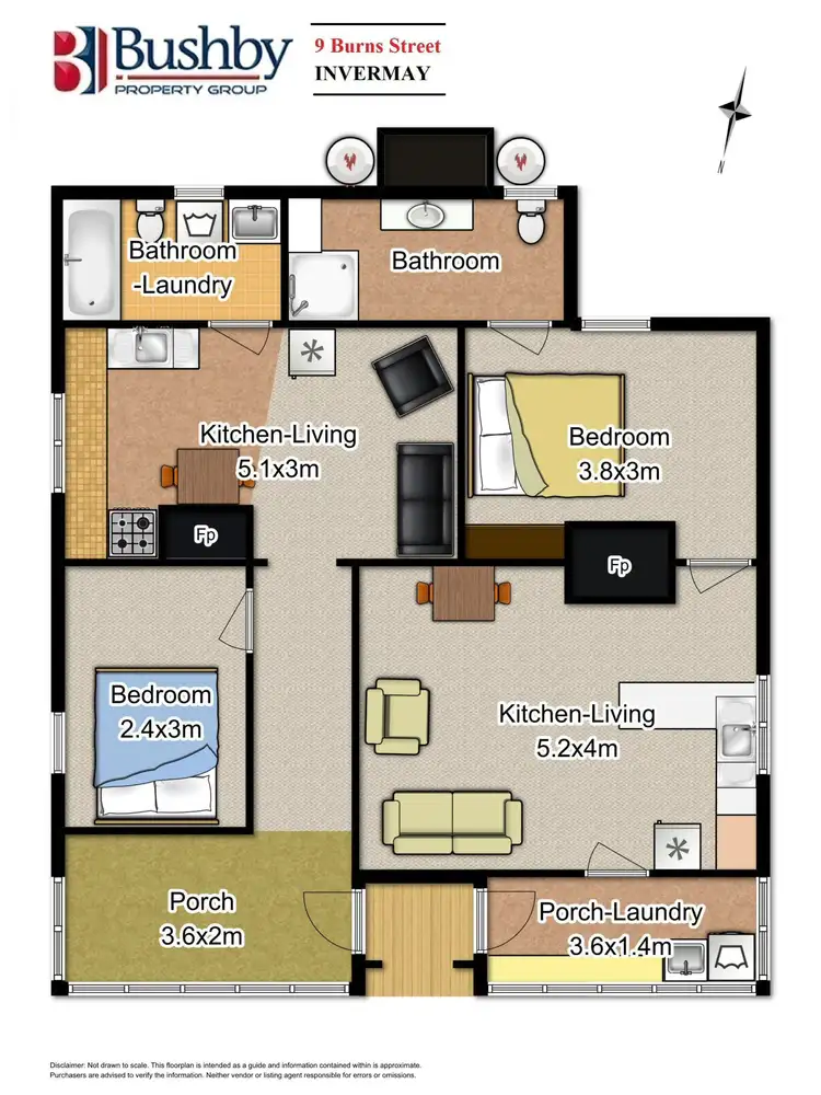 Floorplan of Homely house listing, 9 Burns Street, Invermay TAS 7248