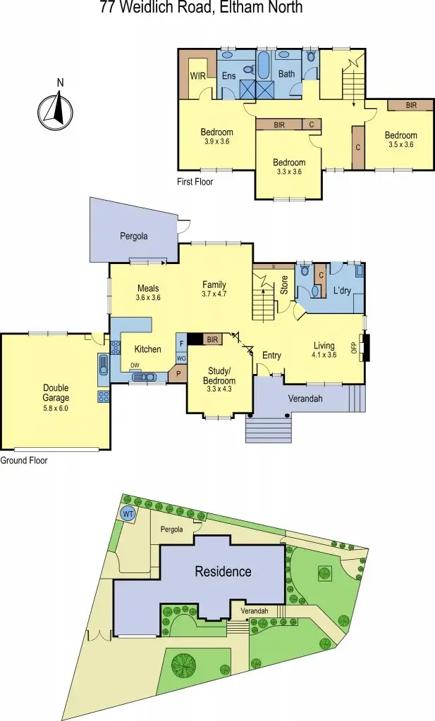 Floorplan of Homely house listing, 77 Weidlich Road, Eltham North VIC 3095