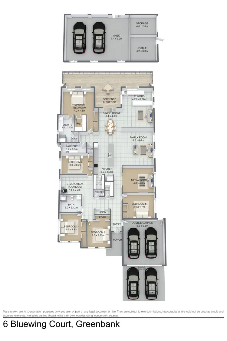 Floorplan of Homely house listing, 6 Bluewing Court, Greenbank QLD 4124