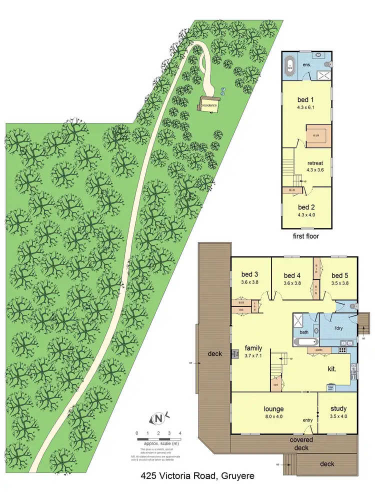 Floorplan of Homely house listing, 425 Victoria Road, Gruyere VIC 3770