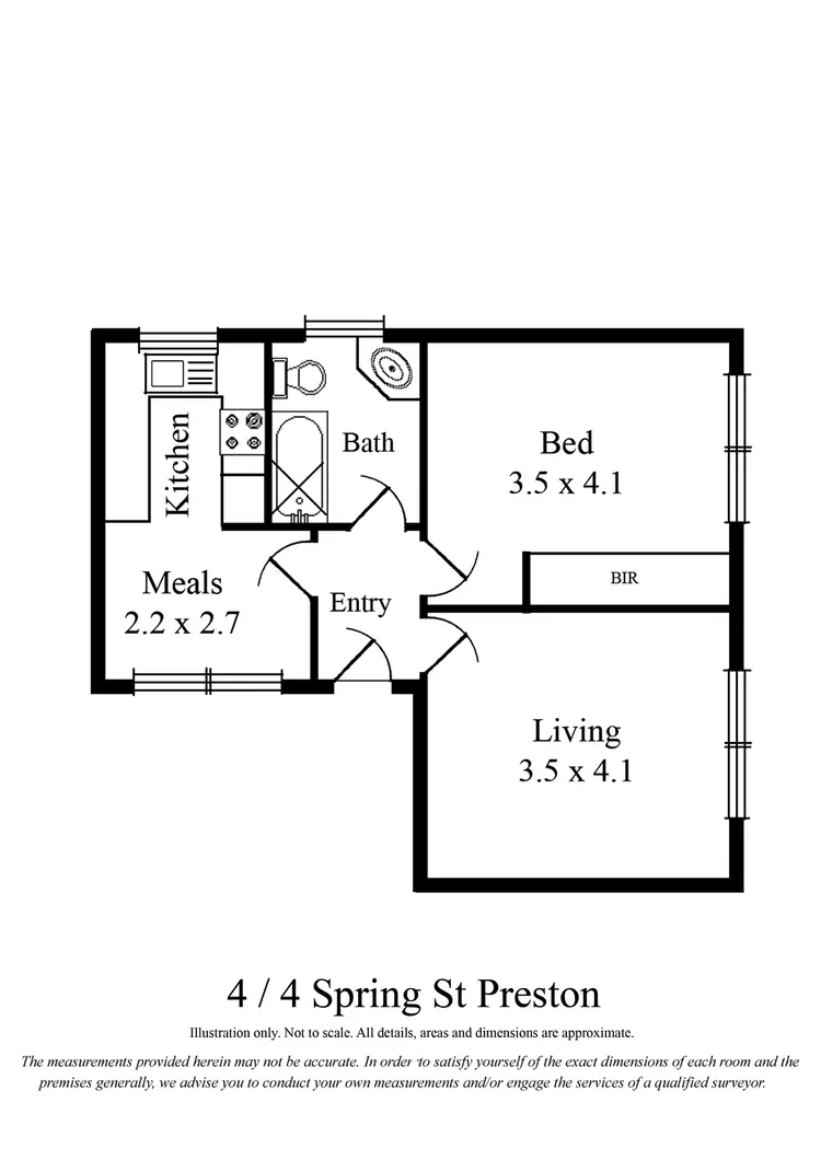 Floorplan of Homely apartment listing, 4/4 Spring Street, Preston VIC 3072