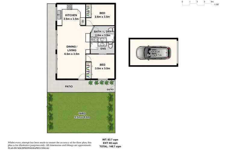 Floorplan of Homely unit listing, 1/411 Rode Road, Chermside QLD 4032