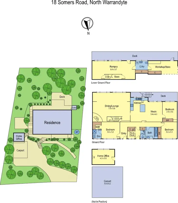 Floorplan of Homely house listing, 18 Somers Road, Warrandyte VIC 3113