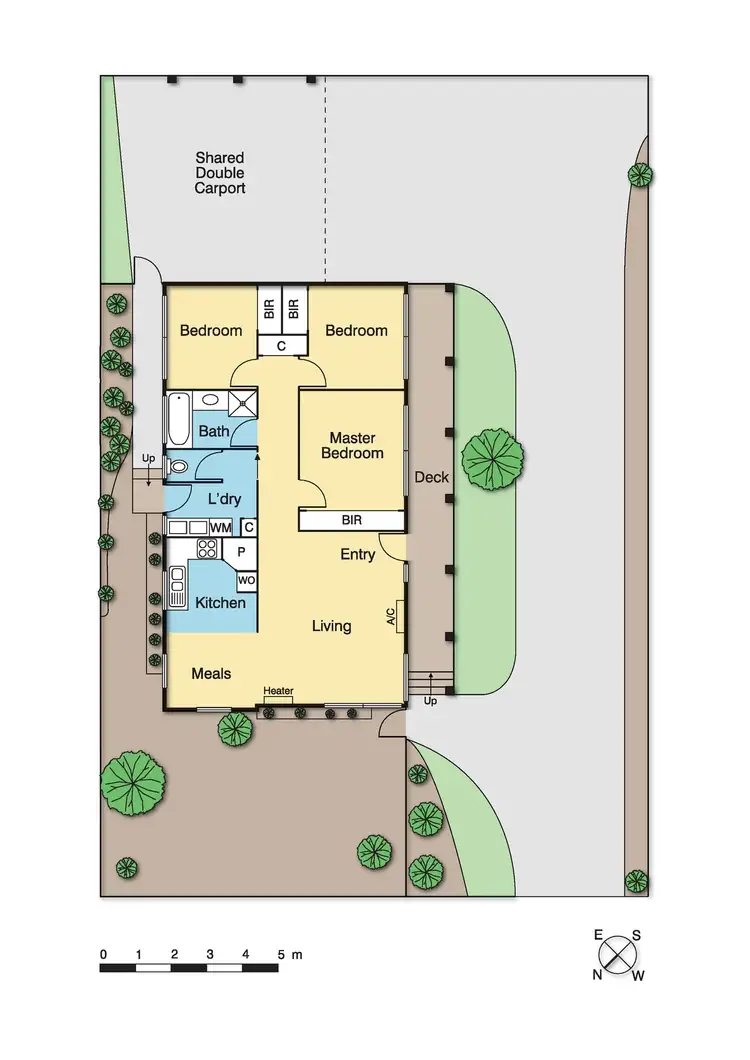 Floorplan of Homely unit listing, 1/15 Laing Place, Macleod VIC 3085
