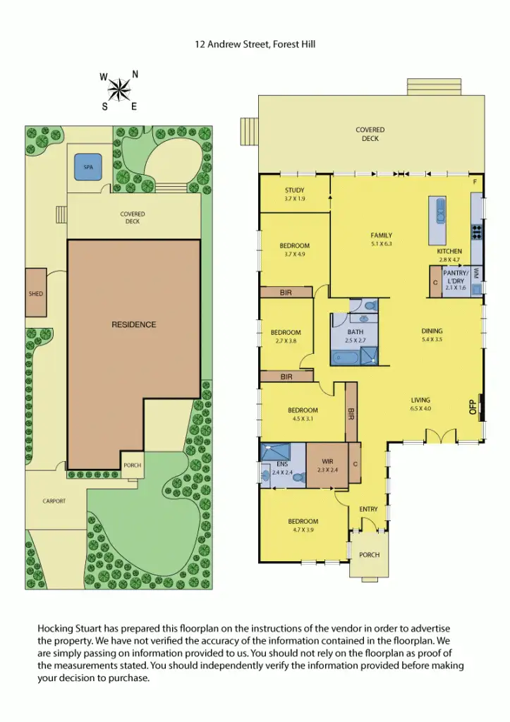 Floorplan of Homely house listing, 12 Andrew Street, Forest Hill VIC 3131