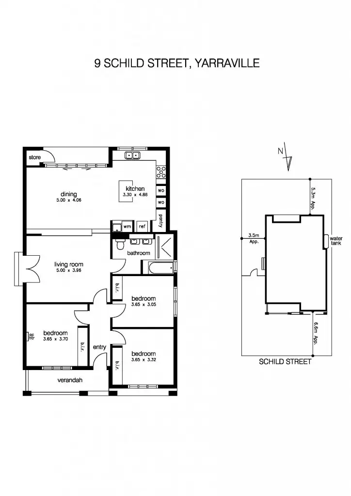 Floorplan of Homely house listing, 9 Schild Street, Yarraville VIC 3013