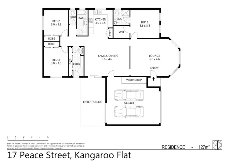 Floorplan of Homely house listing, 17 Peace Street, Kangaroo Flat VIC 3555