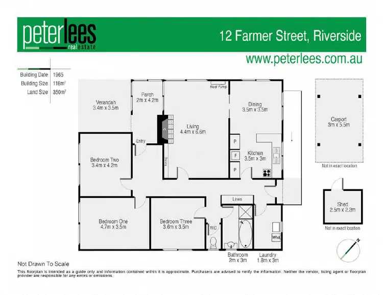 Floorplan of Homely apartment listing, 12 Farmer Street, Riverside TAS 7250