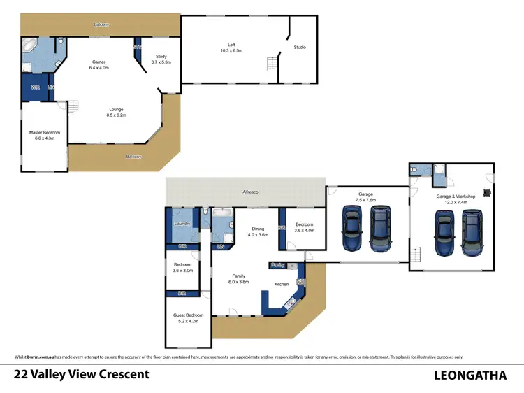 Floorplan of Homely house listing, 22 Valley View Crescent, Leongatha VIC 3953