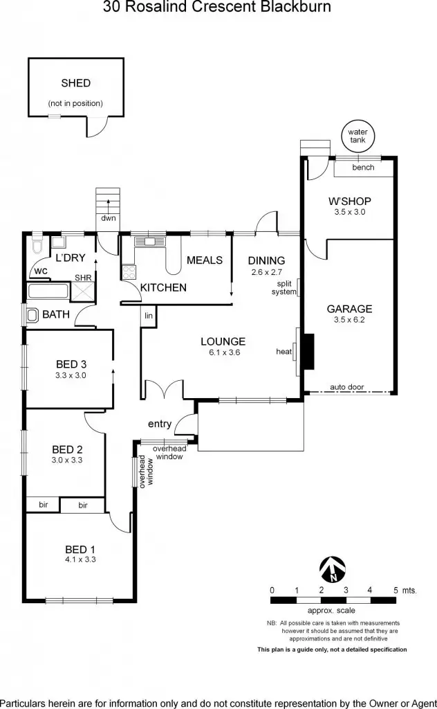 Floorplan of Homely house listing, 30 Rosalind Crescent, Blackburn VIC 3130