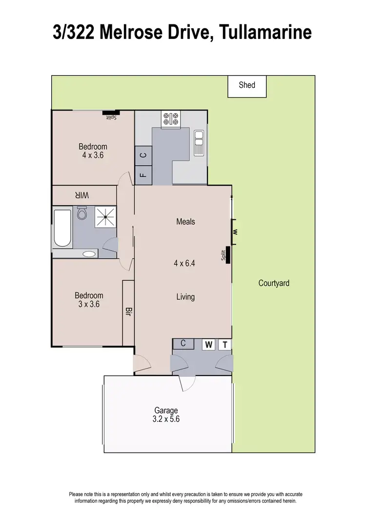 Floorplan of Homely unit listing, 3/322 Melrose Drive, Tullamarine VIC 3043